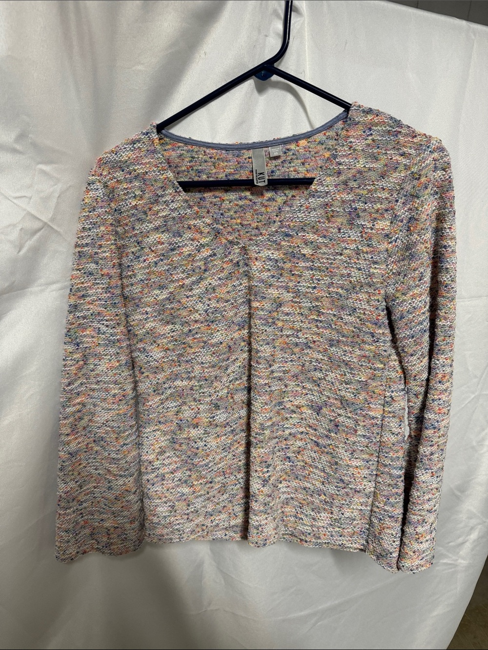 Kut from the Kloth Multicolor Speckled V-Neck Sweater